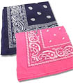 pink and blue bandanas for baby shower